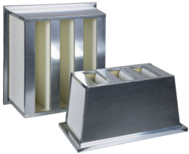 Hochtemperatur Kompaktfilter F9 - 592 x 592 x 292 mm - 120°C