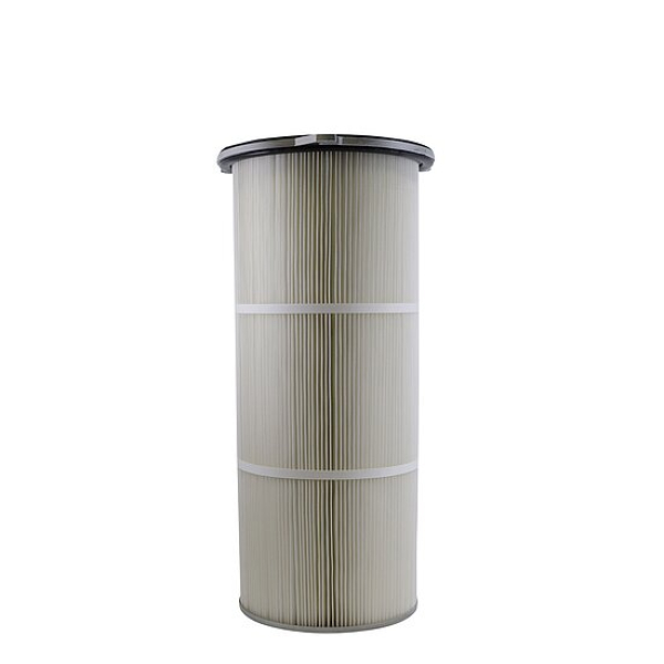 Filterpatrone aus Polyestervlies mit 4-Laschen-Flansch Befestigung, 325x800mm, 14 m²