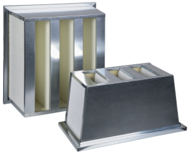 Hochtemperatur Kompaktfilter F7 - 592 x 592 x 292 mm - 120°C